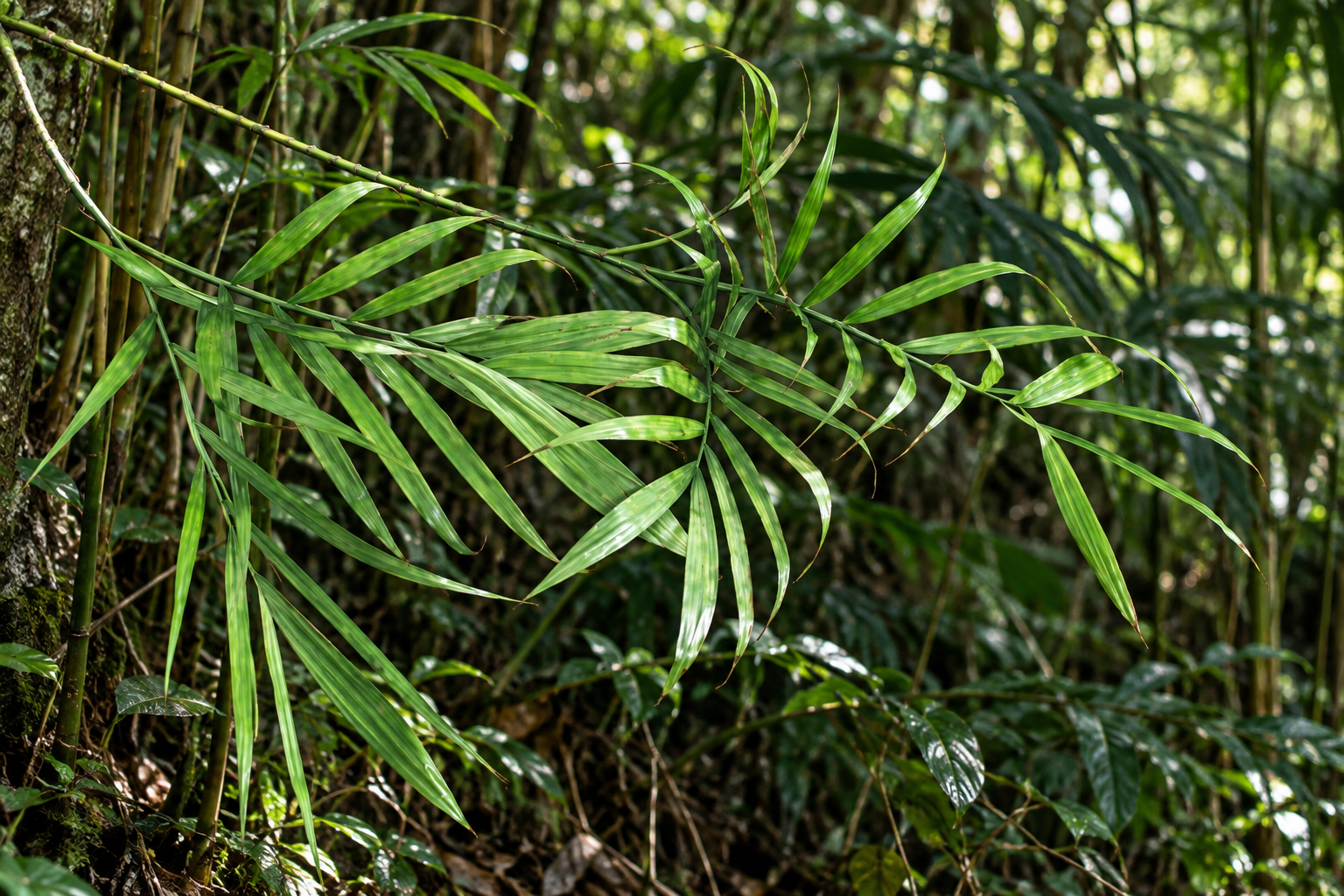 Chamaedorea elegans in its natural habitat (illustrative image)