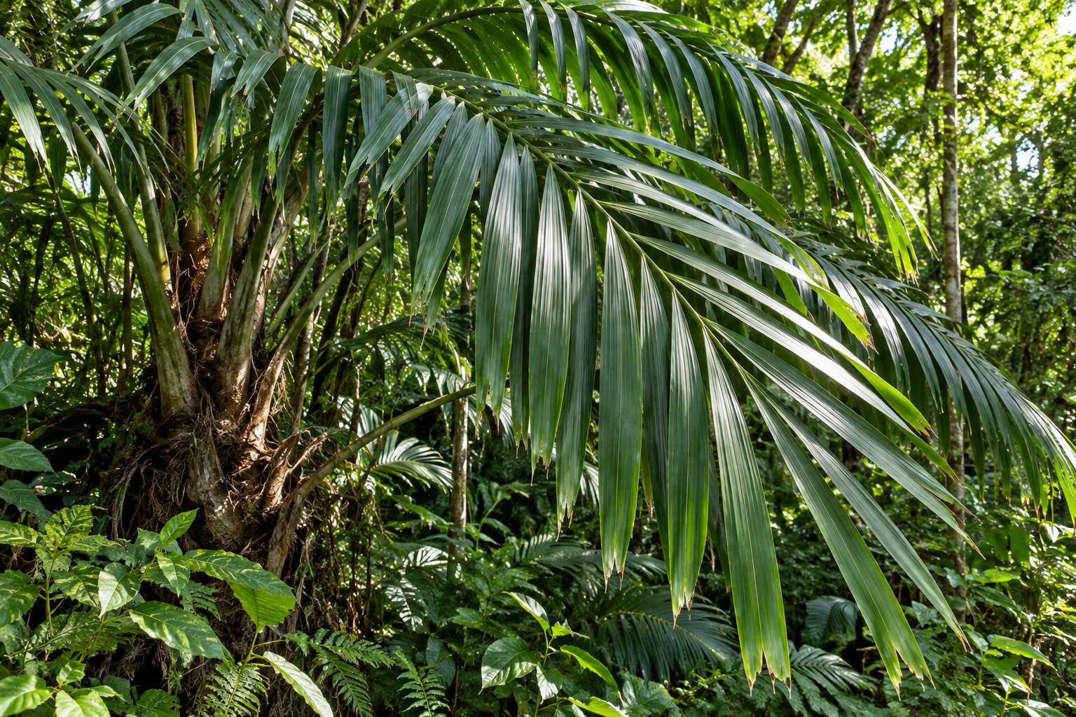 Arenga engleri in its natural habitat (illustrative image)